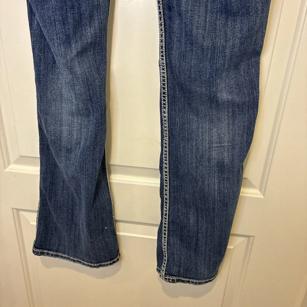 Silver Jeans Co Suki Surplus Bootcut Jeans Blue Thick Stitch W32 L34 L906SDA257
